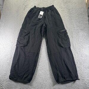 Labijou Sweatpant Womens M Black Cargo Wide Leg Jogger Performance Basketball